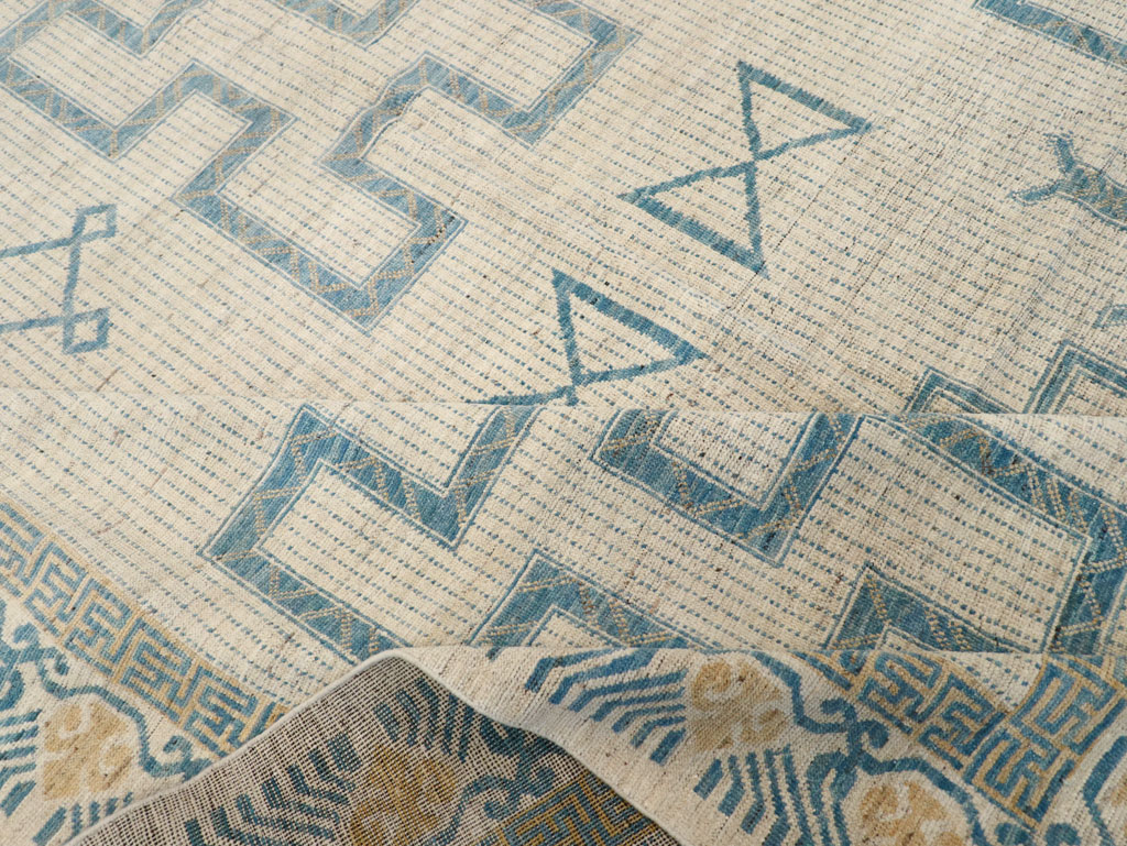 African Tuareg Inspired Modern East Turkestan Khotan Room Size Carpet, No.31498 - Galerie Shabab