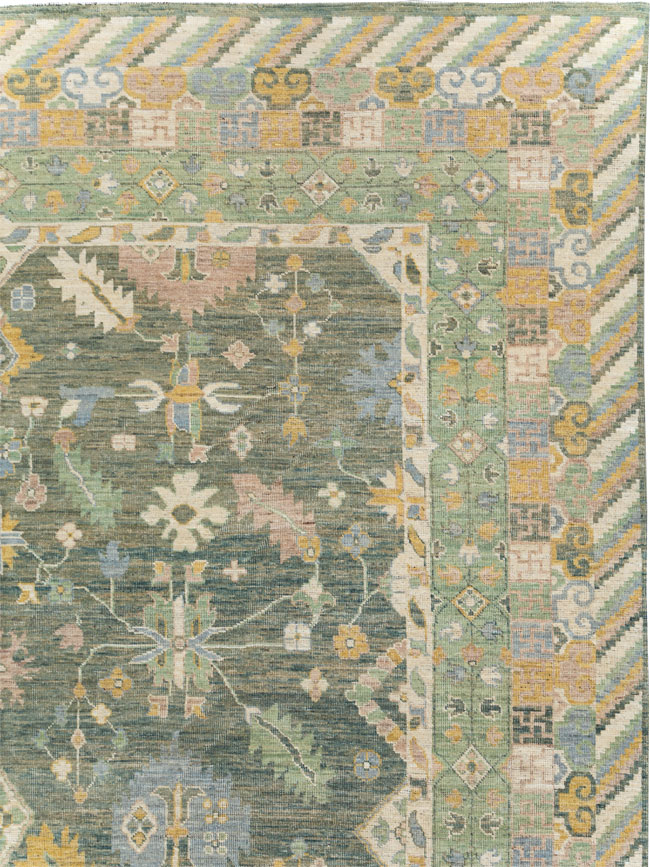 Modern East Turkestan Khotan Room Size Carpet, No.31499 - Galerie Shabab
