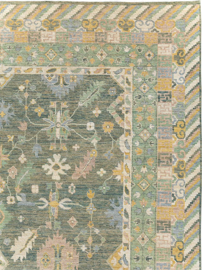 Modern East Turkestan Khotan Room Size Carpet, No.31499 - Galerie Shabab
