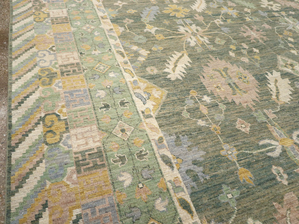 Modern East Turkestan Khotan Room Size Carpet, No.31499 - Galerie Shabab