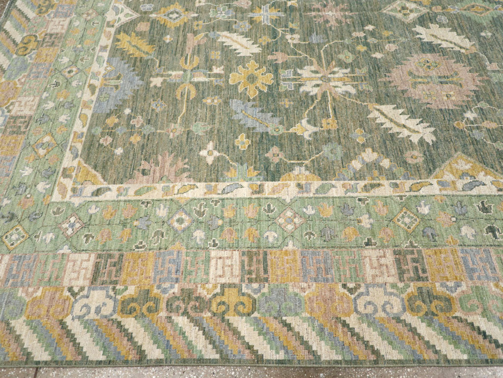 Modern East Turkestan Khotan Room Size Carpet, No.31499 - Galerie Shabab