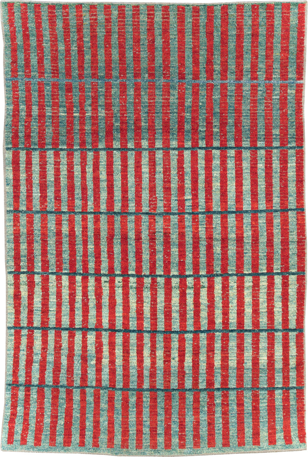 Contemporary Turkish Art Deco Style Accent Carpet, No.31500 - Galerie Shabab