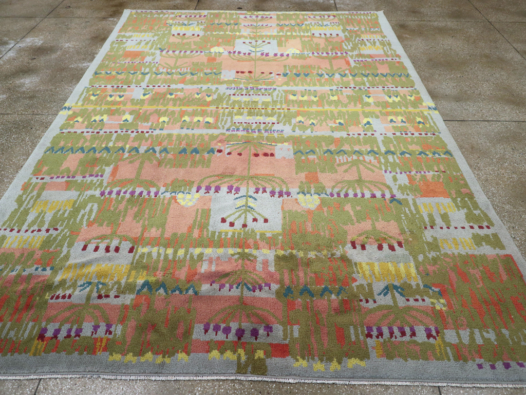 Vintage Swedish Art Deco Room Size Carpet, No.31501 - Galerie Shabab