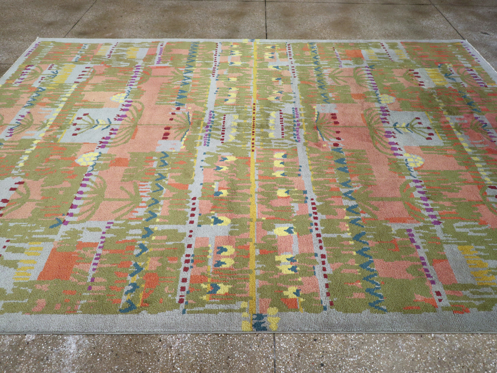 Vintage Swedish Art Deco Room Size Carpet, No.31501 - Galerie Shabab