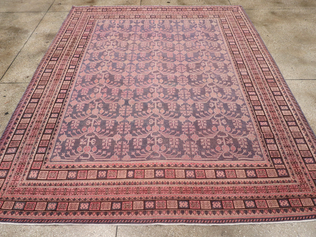 Antique East Turkestan Khotan Room Size Carpet, No.31505 - Galerie Shabab