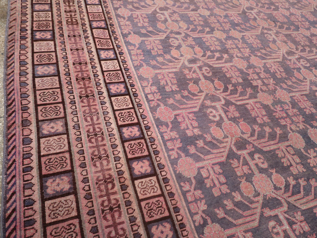 Antique East Turkestan Khotan Room Size Carpet, No.31505 - Galerie Shabab