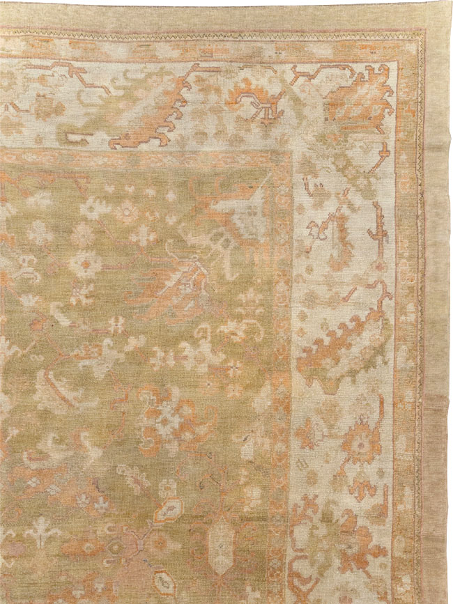 Antique Turkish Oushak Large Carpet, No.31507 - Galerie Shabab