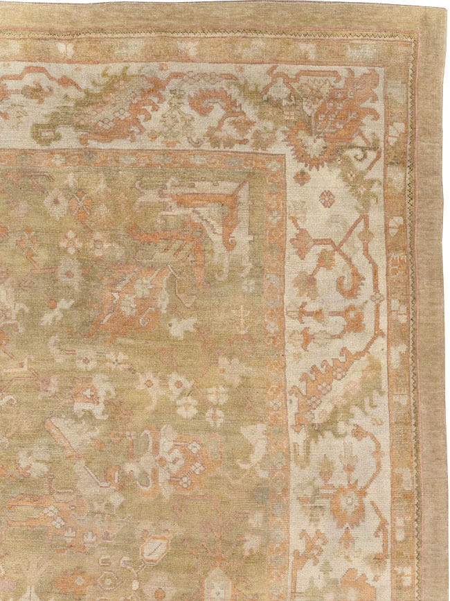 Antique Turkish Oushak Large Carpet, No.31507 - Galerie Shabab