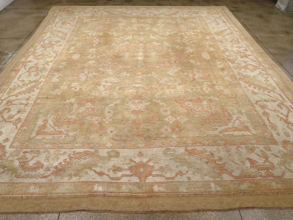 Antique Turkish Oushak Large Carpet, No.31507 - Galerie Shabab