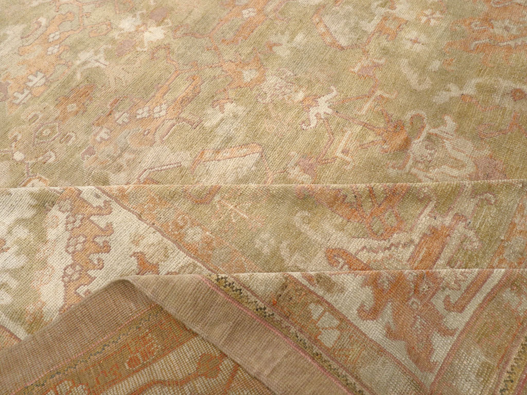 Antique Turkish Oushak Large Carpet, No.31507 - Galerie Shabab