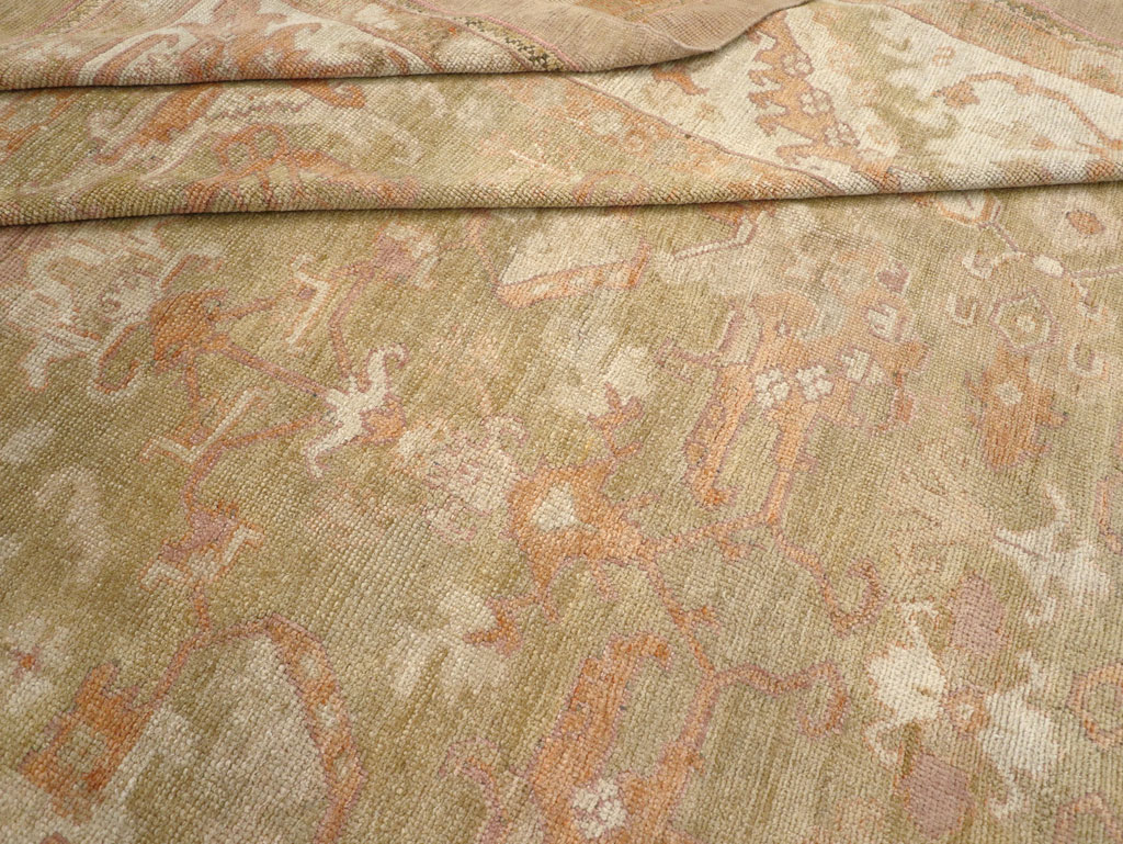 Antique Turkish Oushak Large Carpet, No.31507 - Galerie Shabab