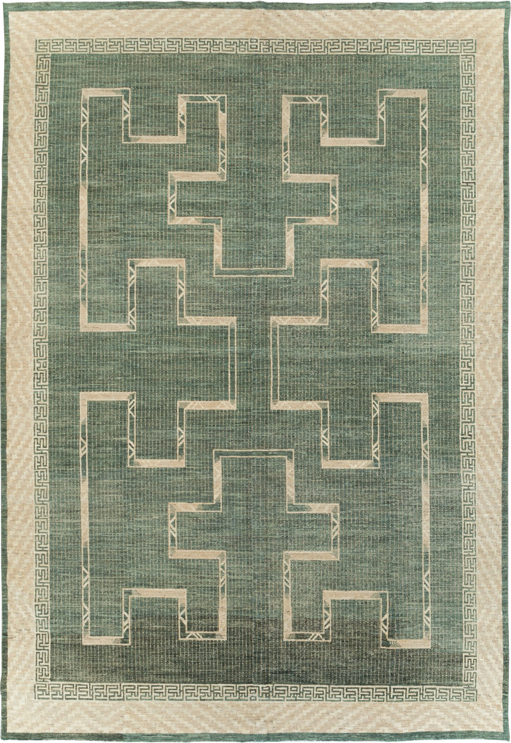 African Tuareg Inspired Contemporary East Turkestan Khotan Room Size Carpet, No.31511 - Galerie Shabab