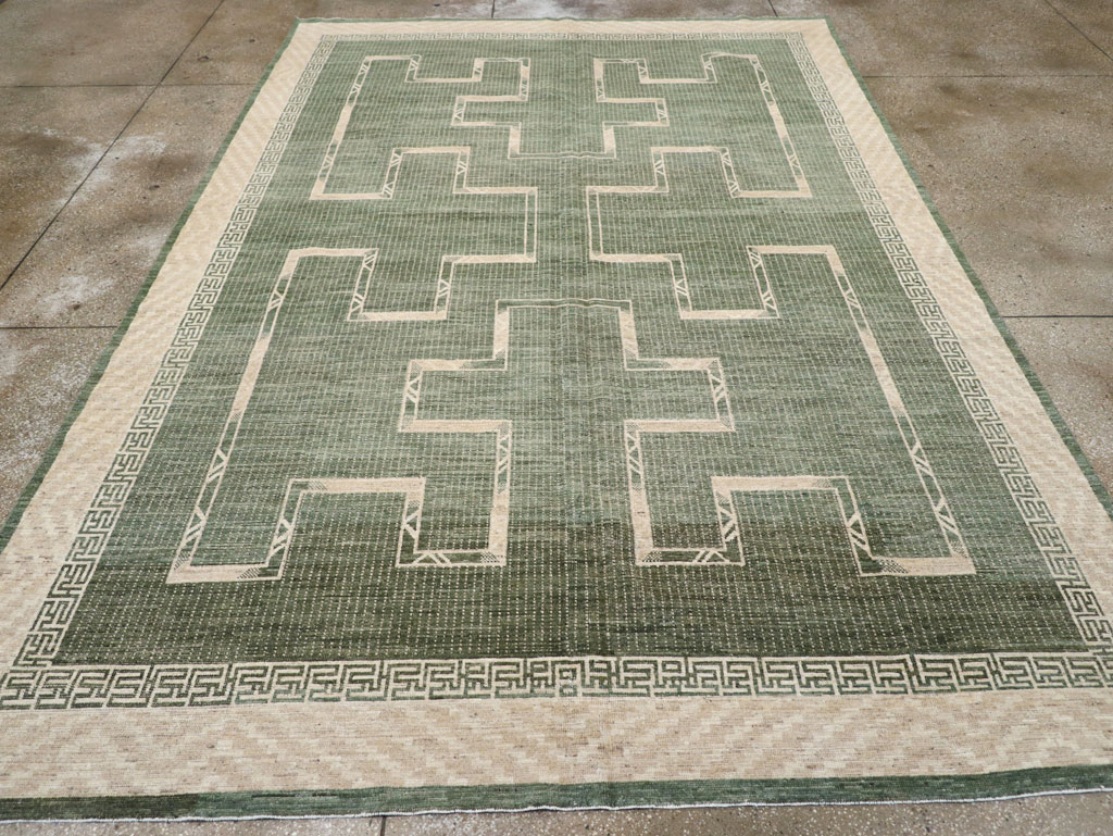 African Tuareg Inspired Contemporary East Turkestan Khotan Room Size Carpet, No.31511 - Galerie Shabab