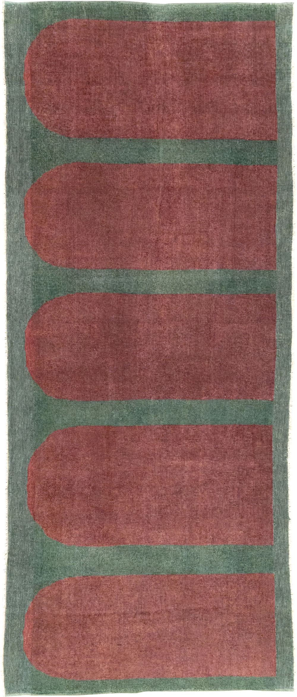 Vintage Turkish Art Deco Style Rug, No.31513 - Galerie Shabab