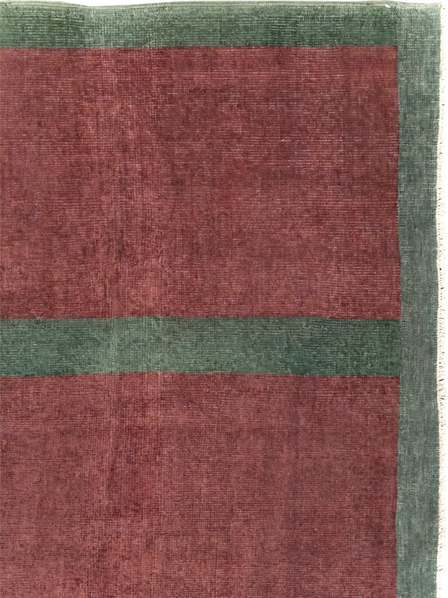 Vintage Turkish Art Deco Style Rug, No.31513 - Galerie Shabab