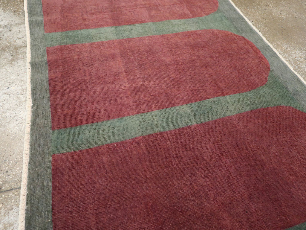 Vintage Turkish Art Deco Style Rug, No.31513 - Galerie Shabab