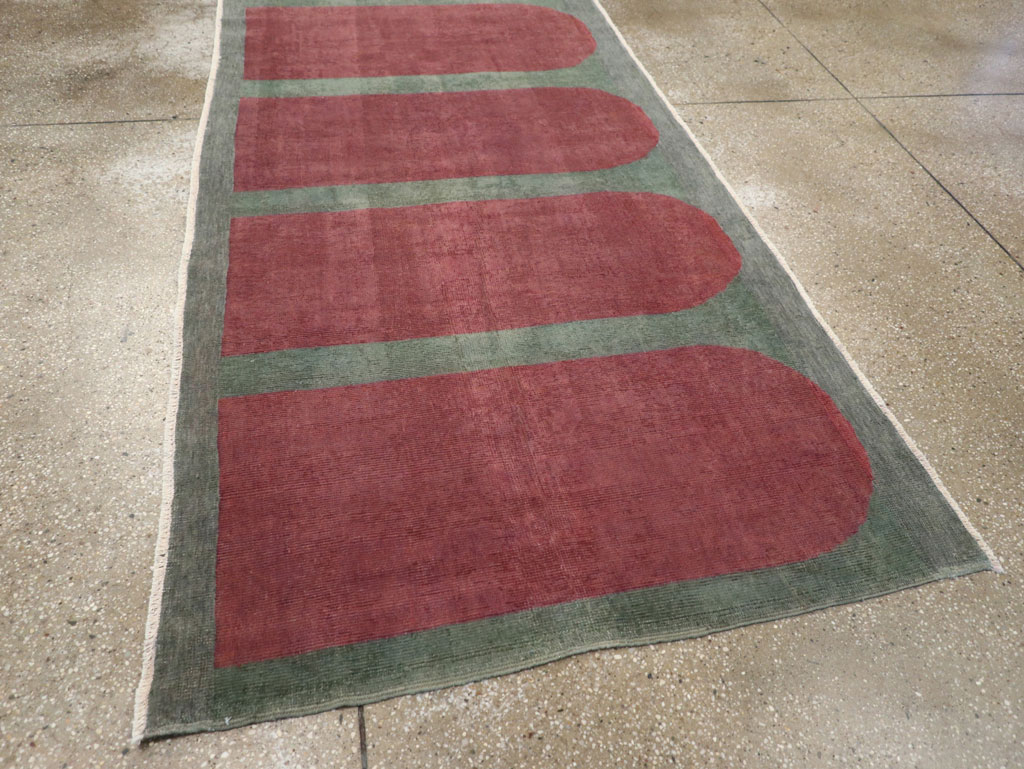 Vintage Turkish Art Deco Style Rug, No.31513 - Galerie Shabab