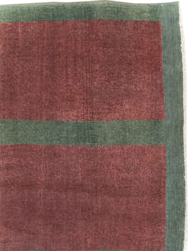 Vintage Turkish Art Deco Style Rug, No.31515 - Galerie Shabab