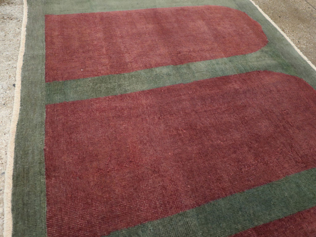 Vintage Turkish Art Deco Style Rug, No.31515 - Galerie Shabab