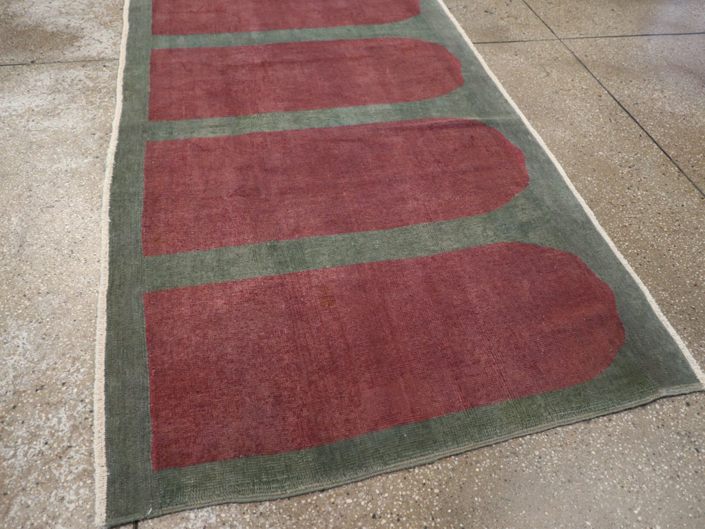 Vintage Turkish Art Deco Style Rug, No.31515 - Galerie Shabab