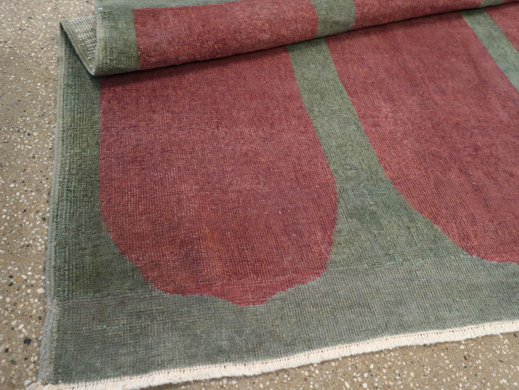 Vintage Turkish Art Deco Style Rug, No.31515 - Galerie Shabab