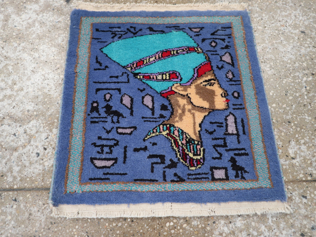 Vintage Egyptian Pictorial Rug, No.31517 - Galerie Shabab