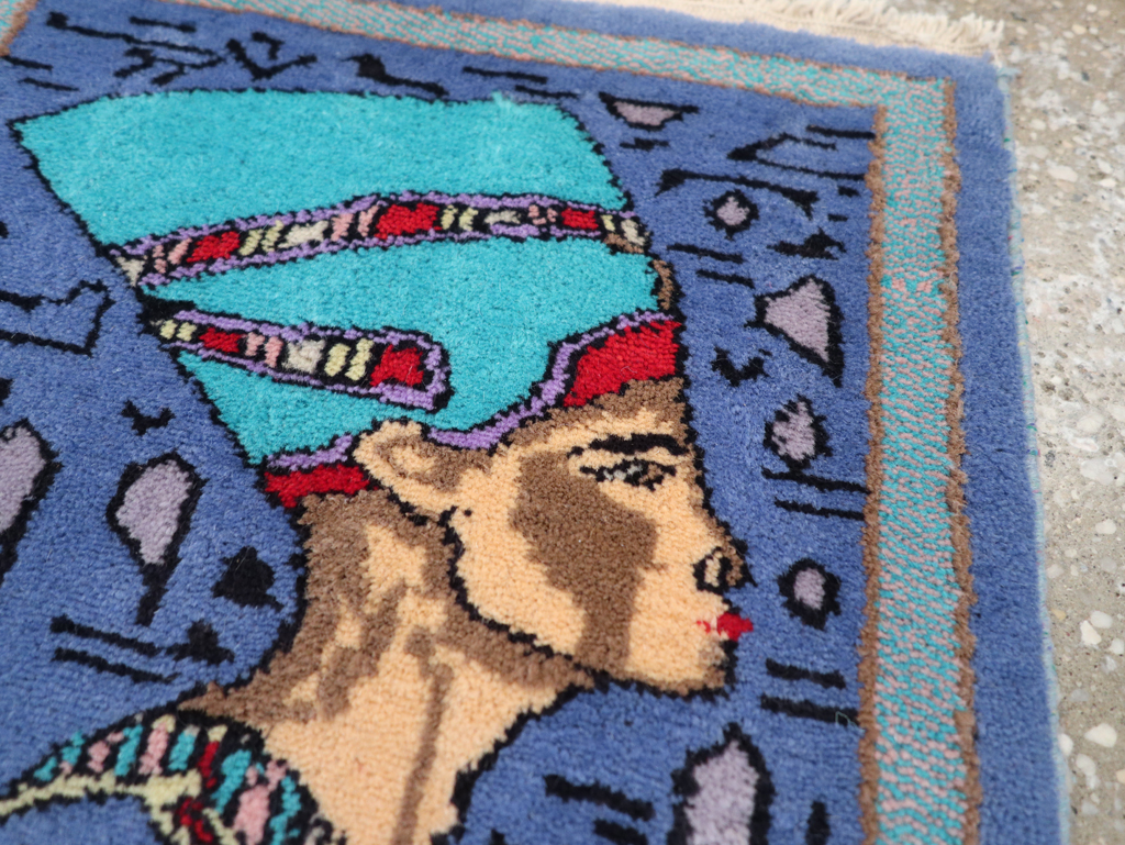 Vintage Egyptian Pictorial Rug, No.31517 - Galerie Shabab