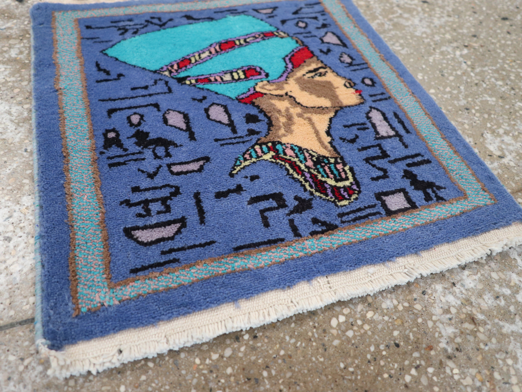 Vintage Egyptian Pictorial Rug, No.31517 - Galerie Shabab