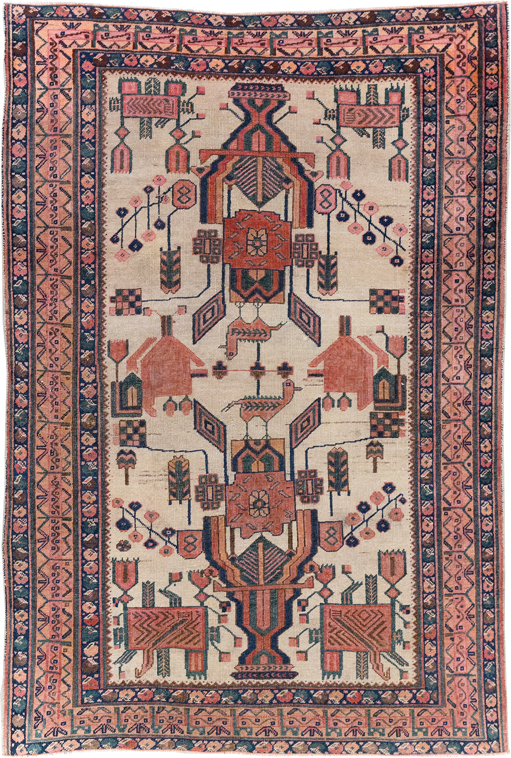 Antique Persian Afshar Rug, No.31521 - Galerie Shabab