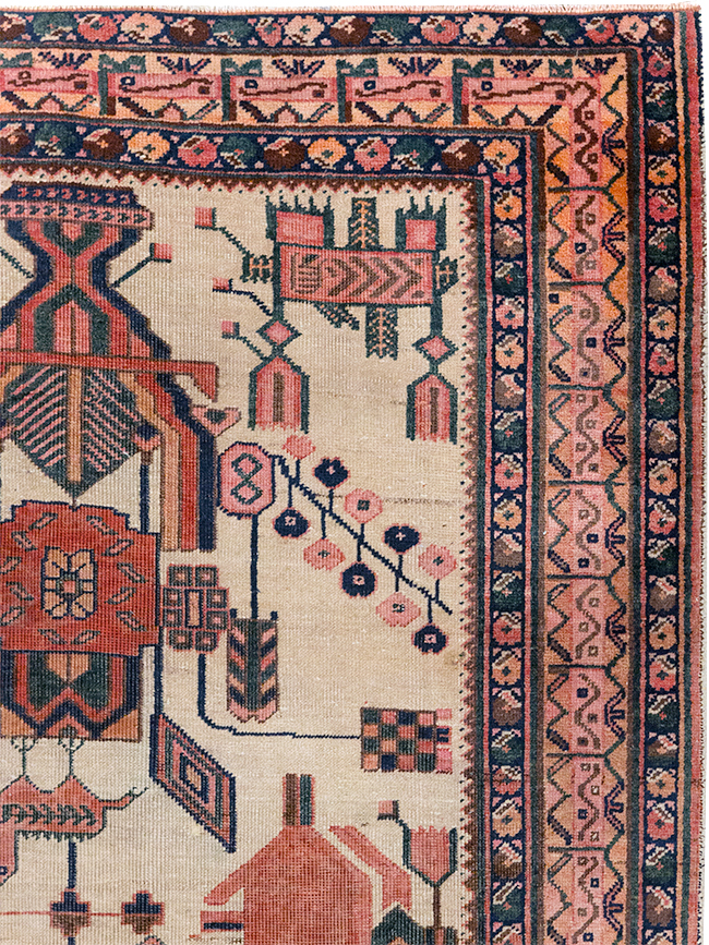 Antique Persian Afshar Rug, No.31521 - Galerie Shabab