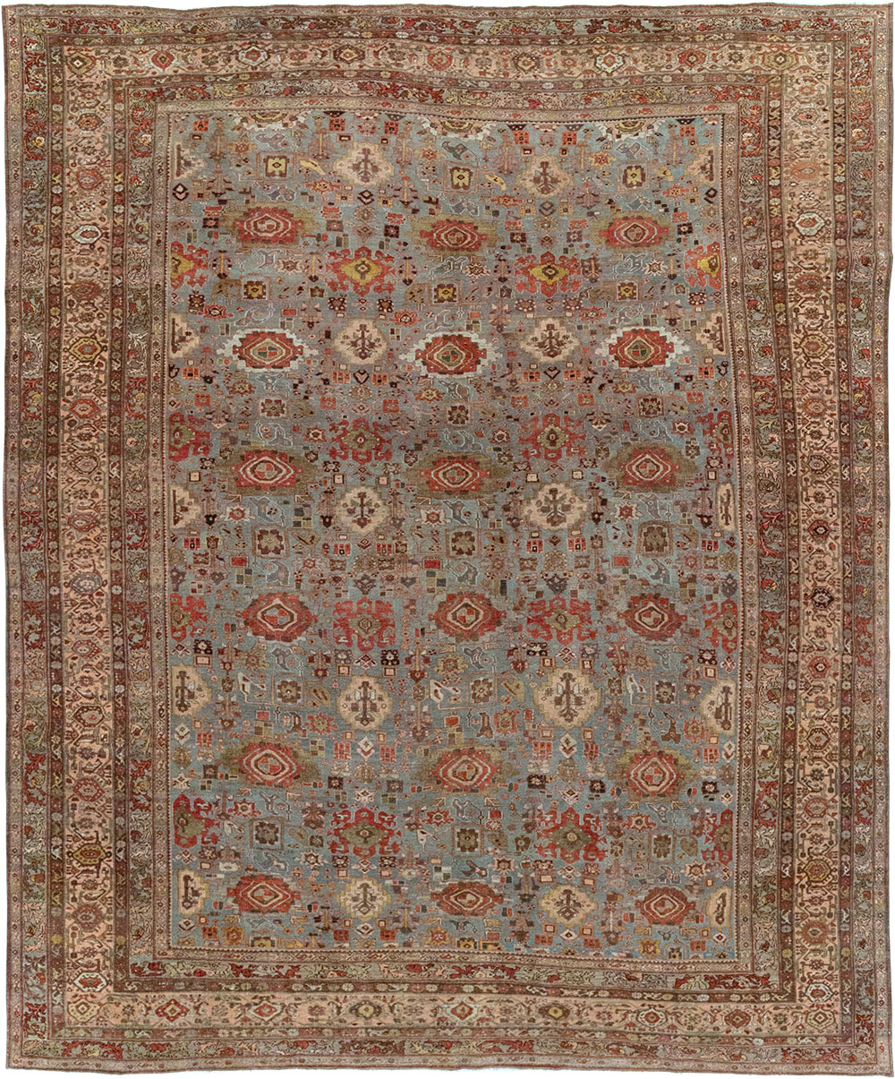 Antique Persian Bidjar Room Size Carpet, No.31523 - Galerie Shabab