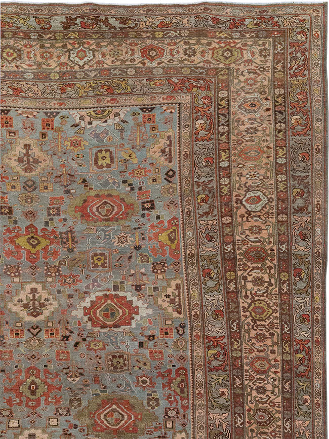 Antique Persian Bidjar Room Size Carpet, No.31523 - Galerie Shabab