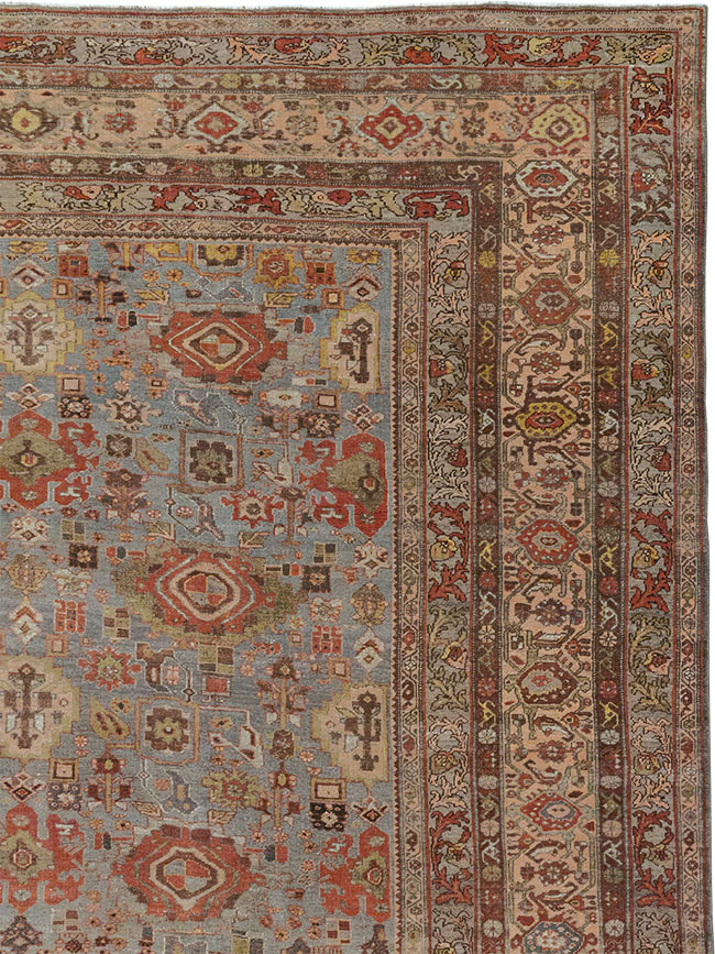 Antique Persian Bidjar Room Size Carpet, No.31523 - Galerie Shabab