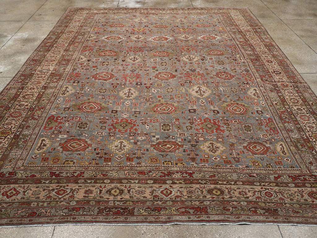 Antique Persian Bidjar Room Size Carpet, No.31523 - Galerie Shabab