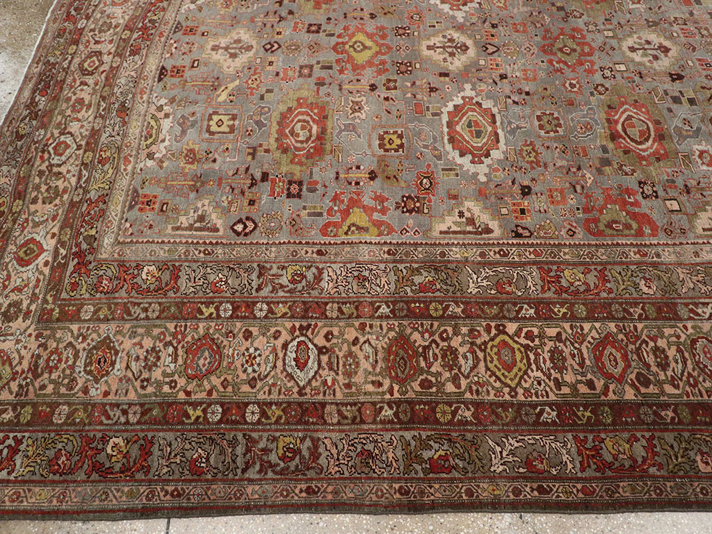 Antique Persian Bidjar Room Size Carpet, No.31523 - Galerie Shabab
