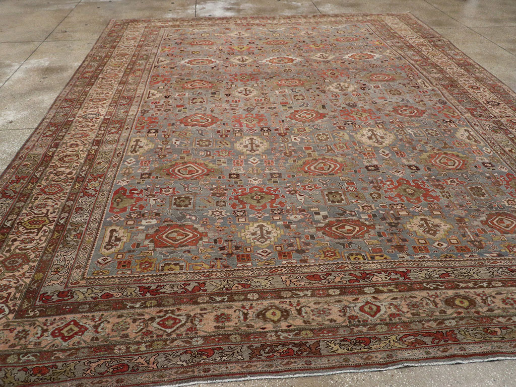 Antique Persian Bidjar Room Size Carpet, No.31523 - Galerie Shabab