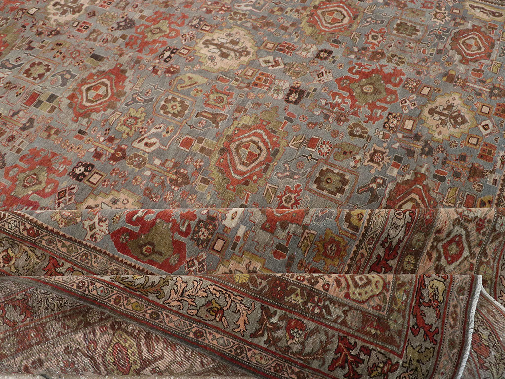 Antique Persian Bidjar Room Size Carpet, No.31523 - Galerie Shabab