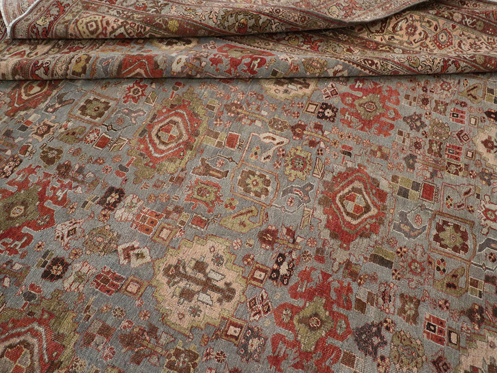 Antique Persian Bidjar Room Size Carpet, No.31523 - Galerie Shabab