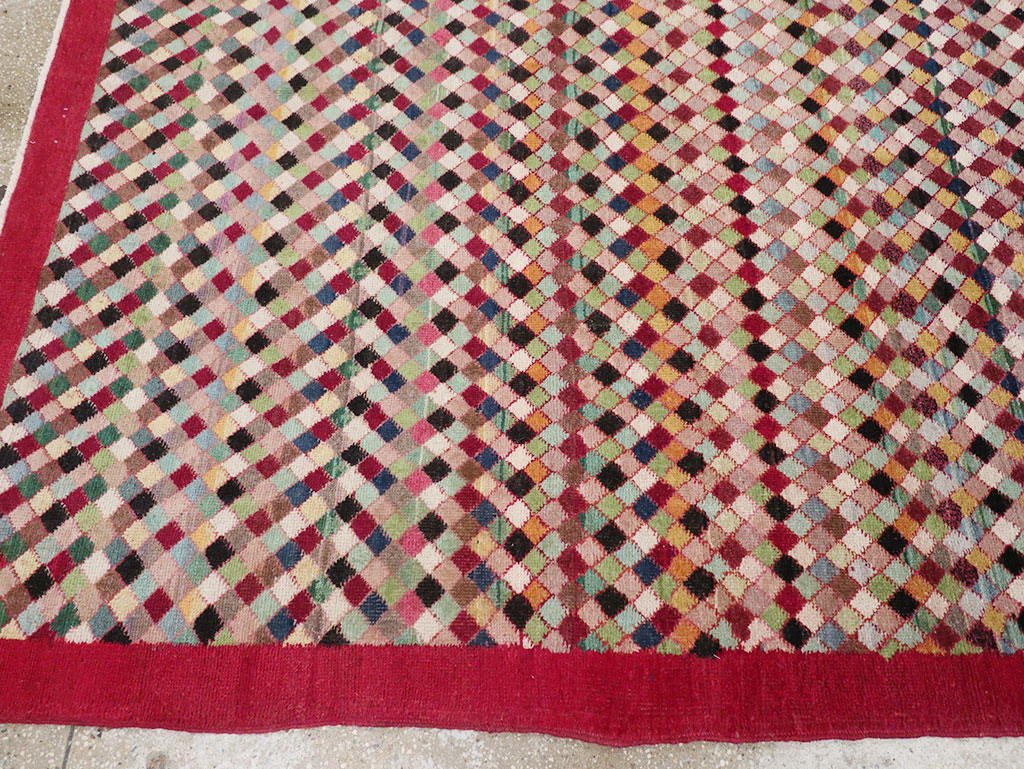Vintage Turkish Anatolian Room Size Carpet, No.31524 - Galerie Shabab