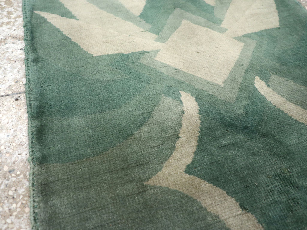 Vintage Chinese Art Deco Throw Rug, No.31525 - Galerie Shabab