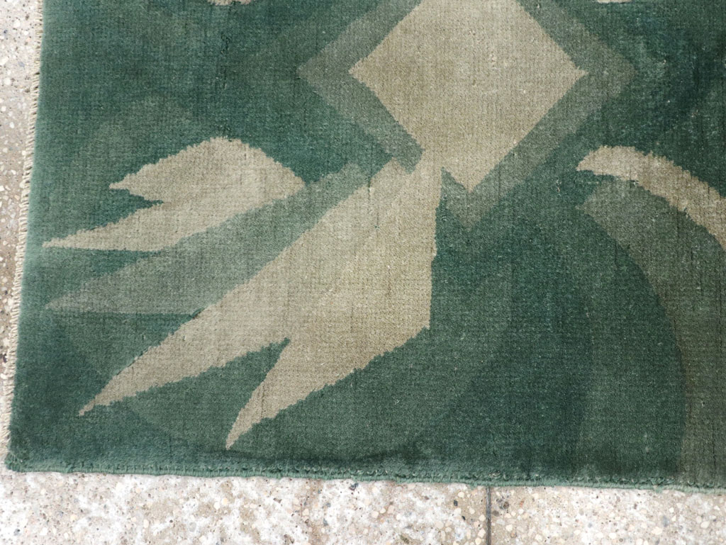Vintage Chinese Art Deco Throw Rug, No.31525 - Galerie Shabab