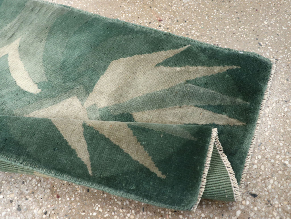 Vintage Chinese Art Deco Throw Rug, No.31525 - Galerie Shabab