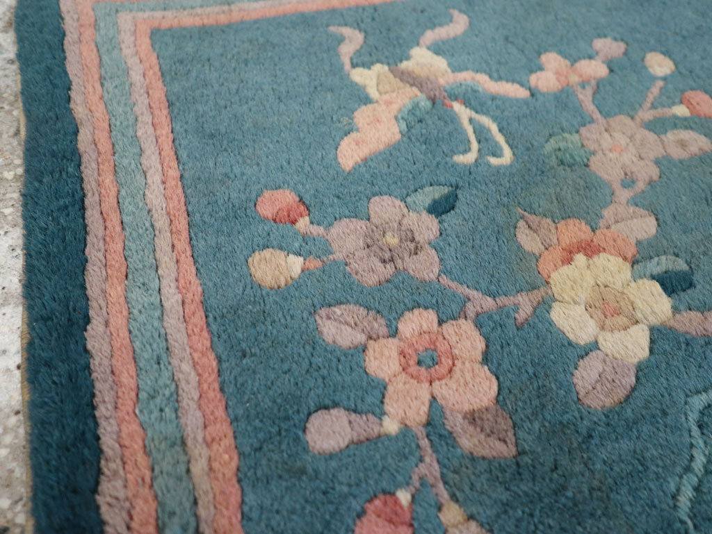 Vintage Chinese Art Deco Pictorial Rug, No.31526 - Galerie Shabab