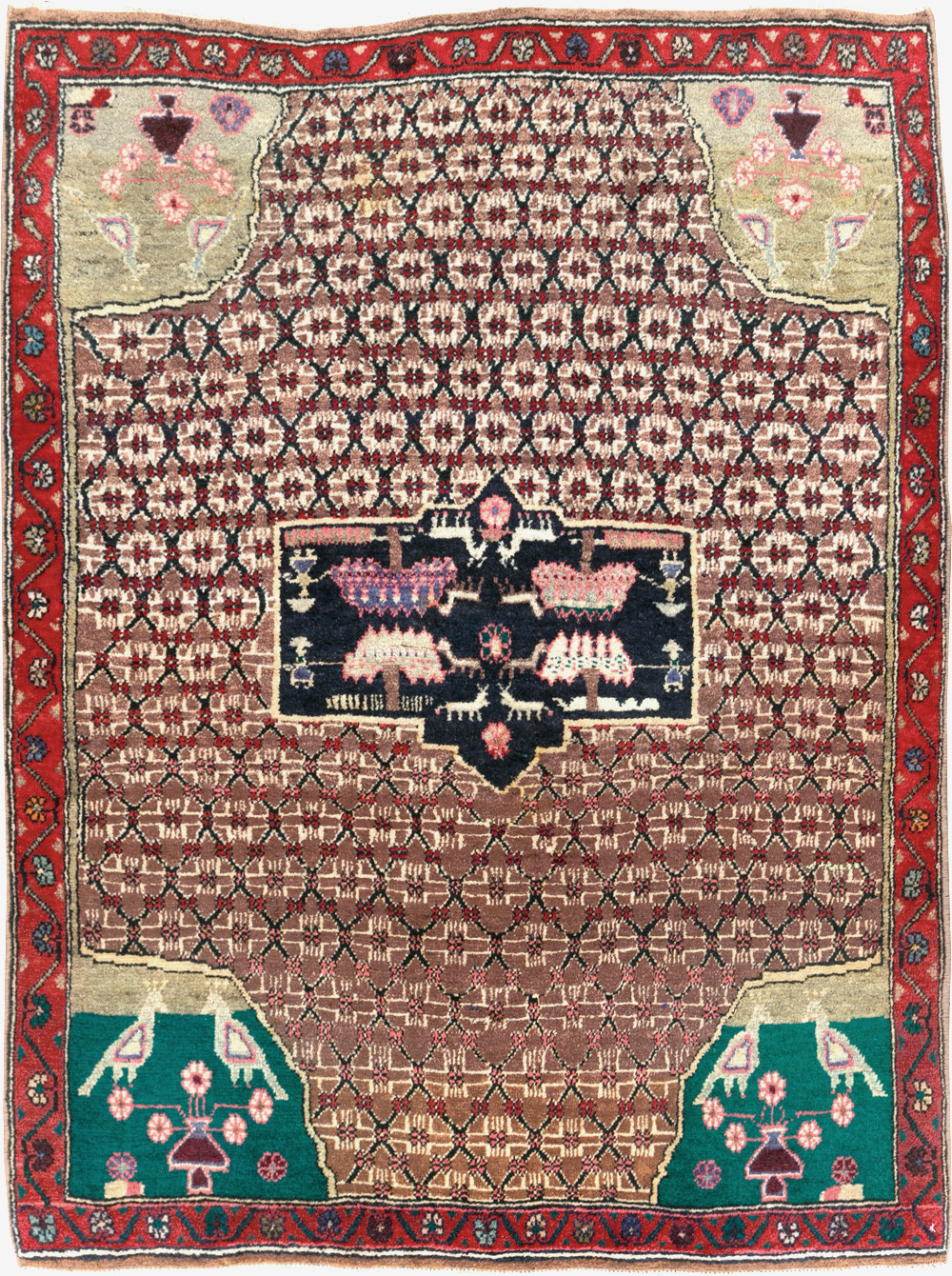 Vintage Hamadan Pictorial Rug, No.31527 - Galerie Shabab