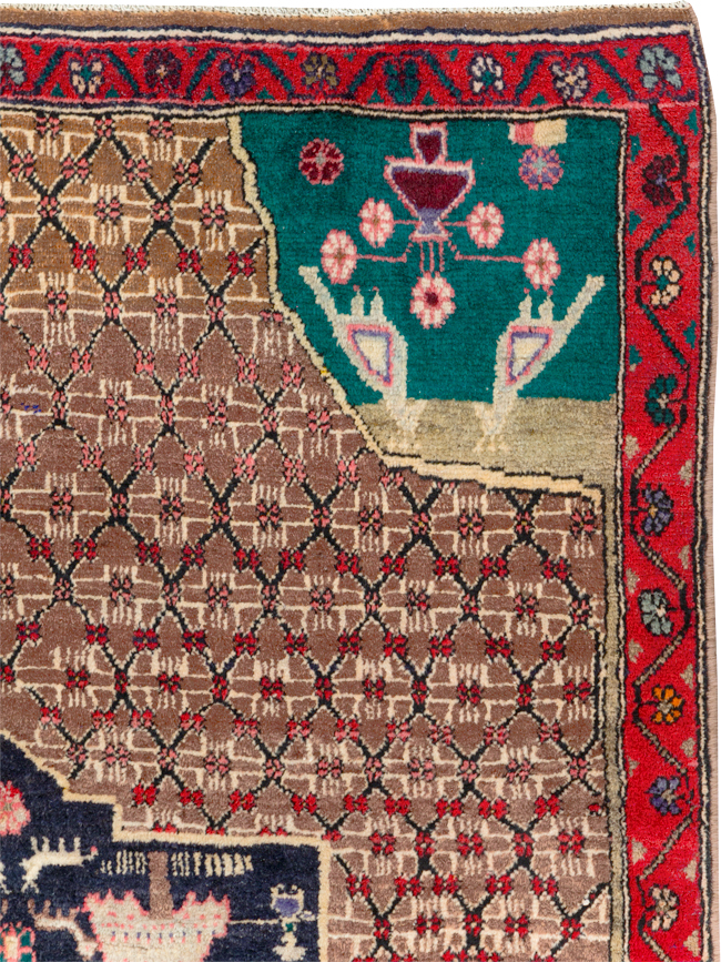 Vintage Hamadan Pictorial Rug, No.31527 - Galerie Shabab