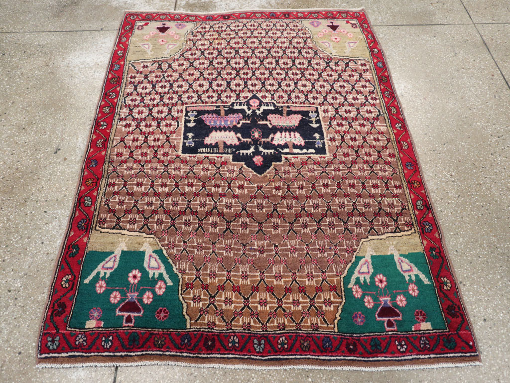Vintage Hamadan Pictorial Rug, No.31527 - Galerie Shabab