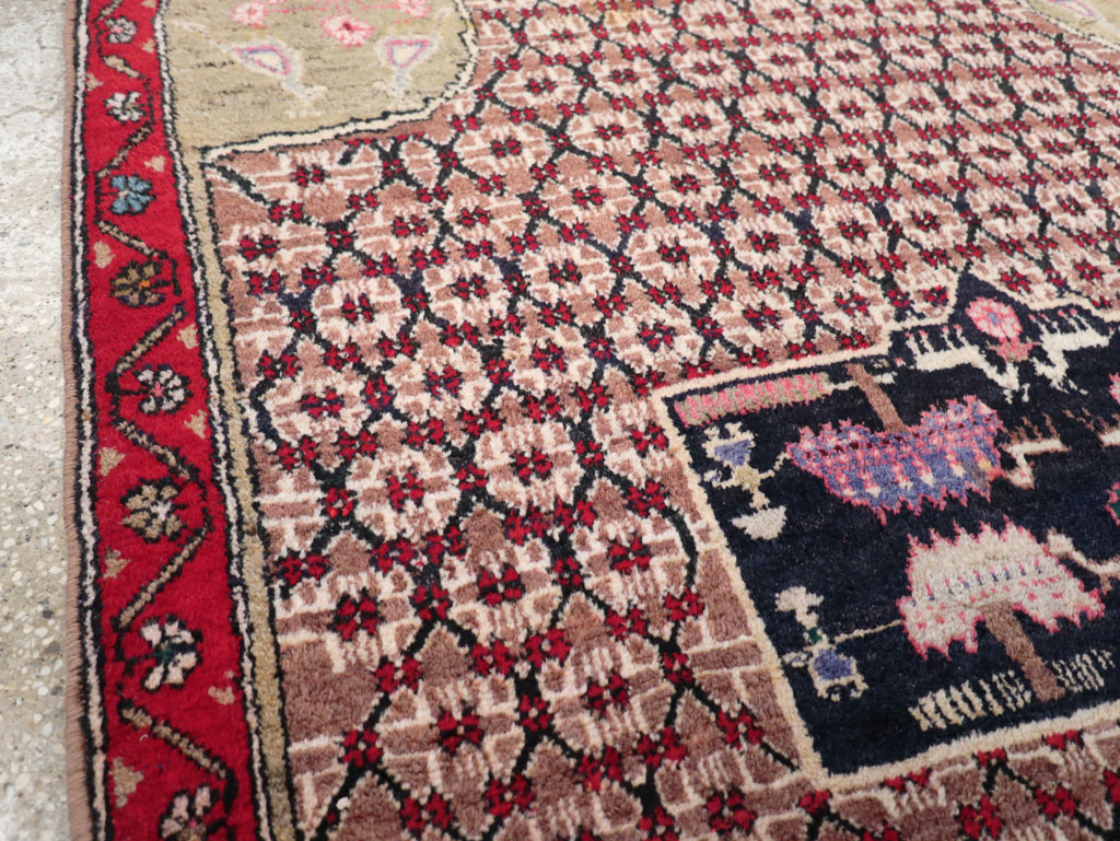 Vintage Hamadan Pictorial Rug, No.31527 - Galerie Shabab