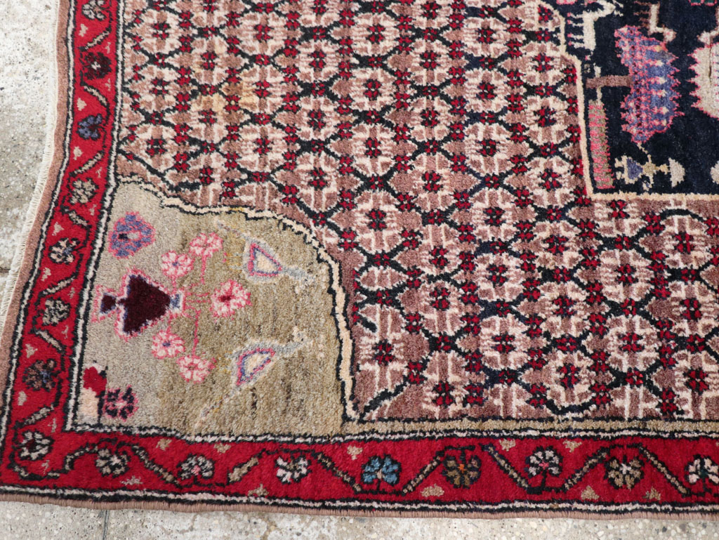 Vintage Hamadan Pictorial Rug, No.31527 - Galerie Shabab