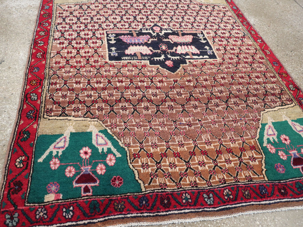 Vintage Hamadan Pictorial Rug, No.31527 - Galerie Shabab
