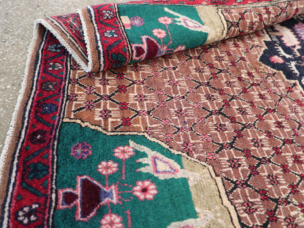 Vintage Hamadan Pictorial Rug, No.31527 - Galerie Shabab